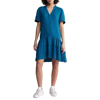 Zinnia Ruffled Drop-Waist Dress