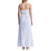 Floriane Tie-Strap Maxi Sundress