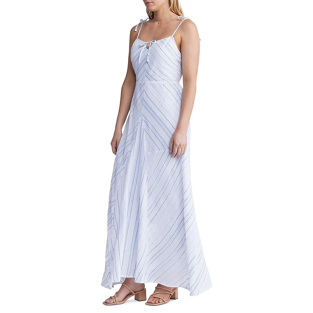 Floriane Tie-Strap Maxi Sundress