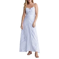 Floriane Tie-Strap Maxi Sundress