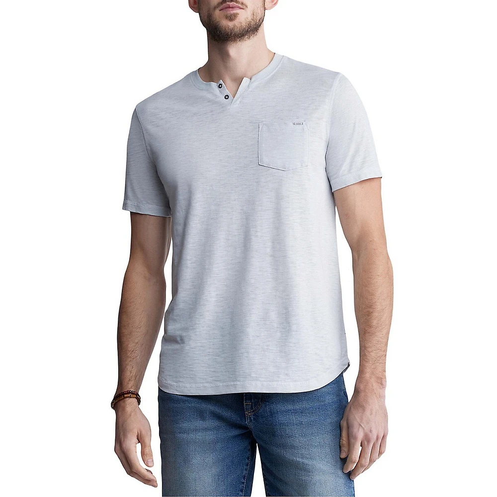 Kadyo Slubbed Pocket Henley Top