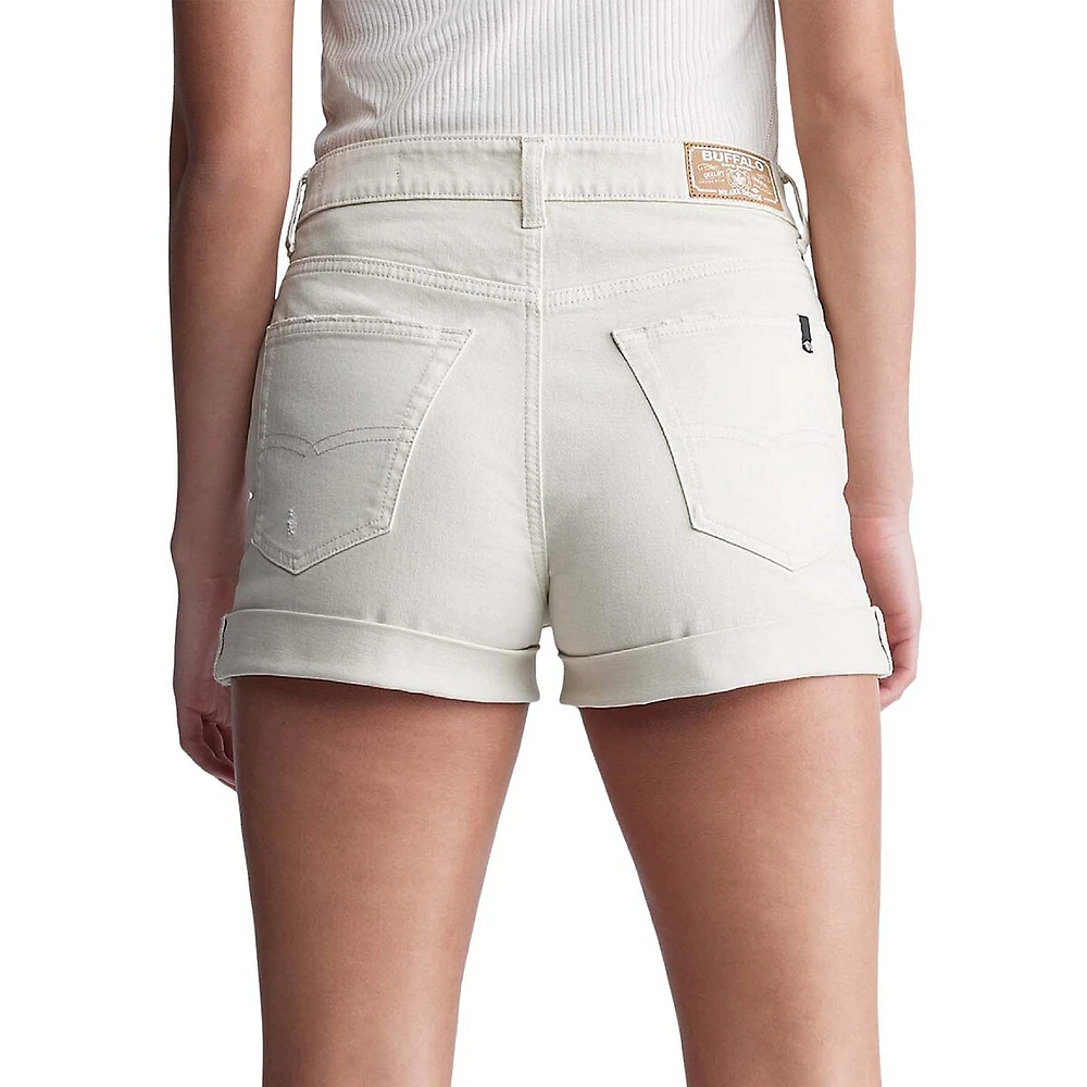 Goldie High-Rise Denim Shorts