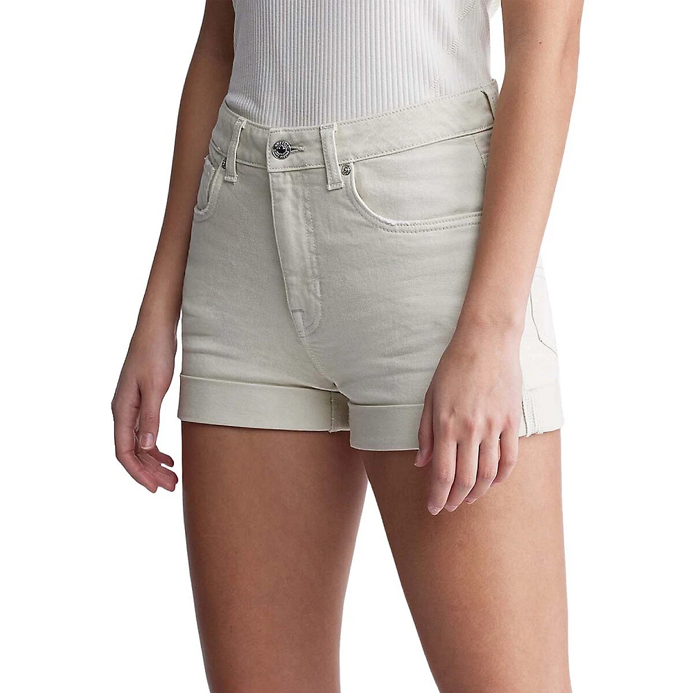 Goldie High-Rise Denim Shorts