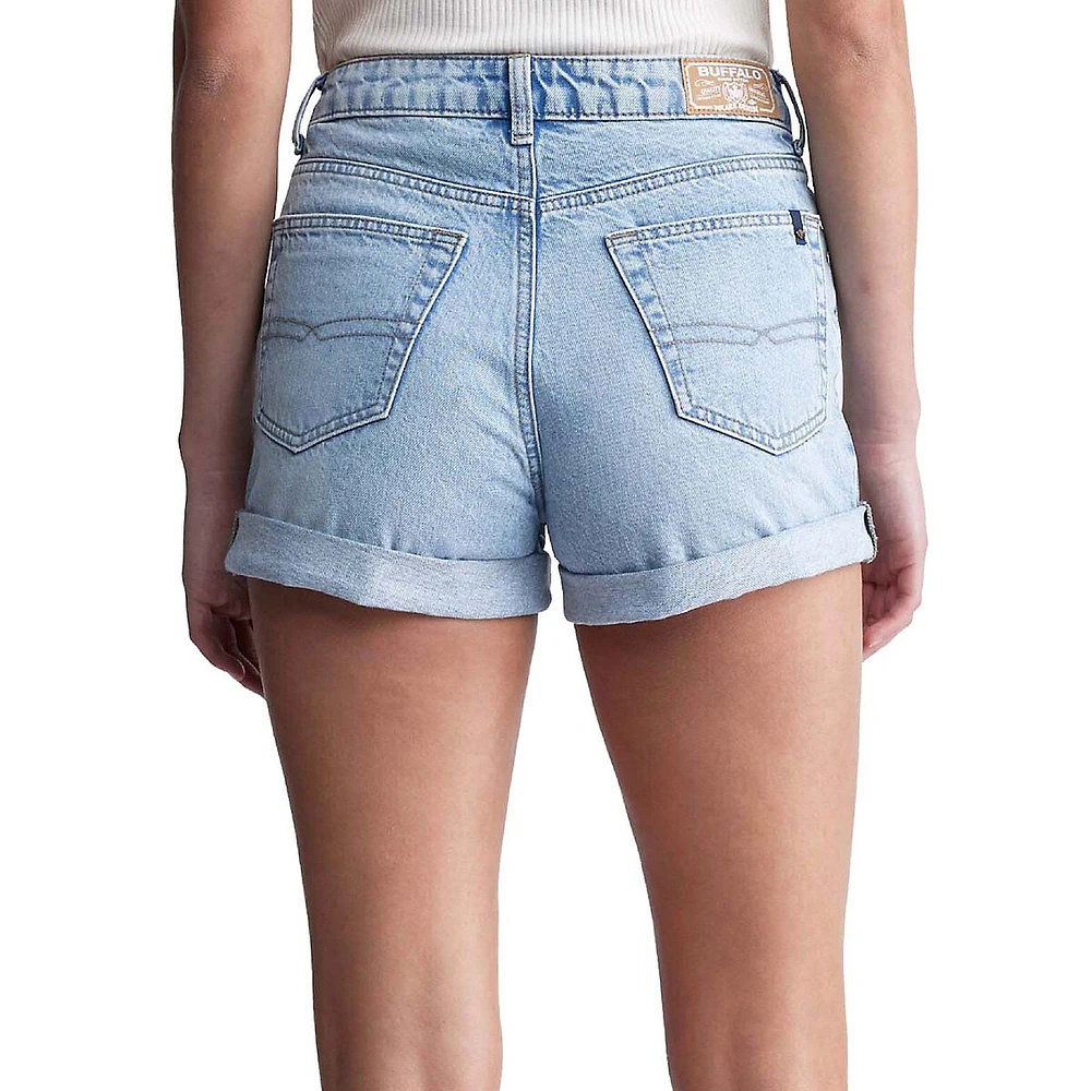 Goldie High-Rise Denim Shorts
