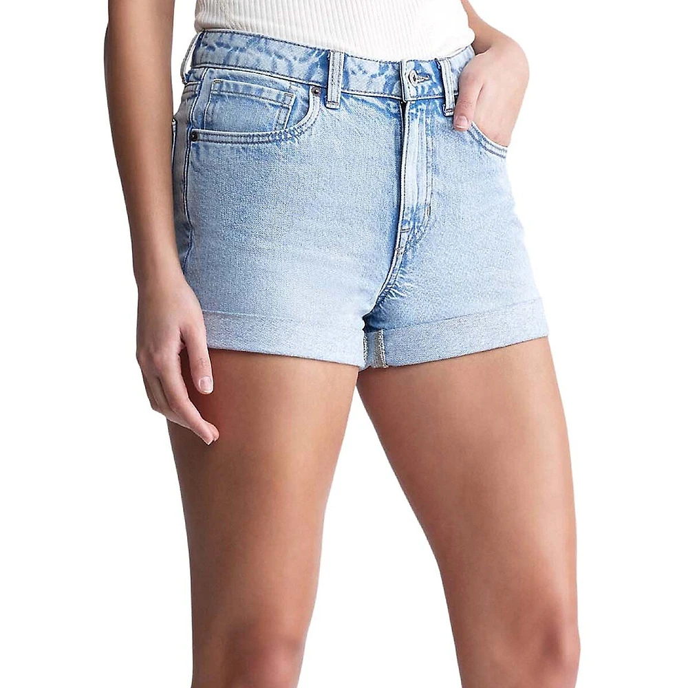 Goldie High-Rise Denim Shorts