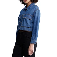 Teagan Boxy Crop Denim Jacket