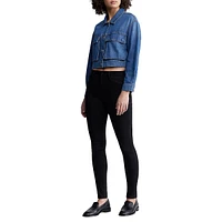 Teagan Boxy Crop Denim Jacket