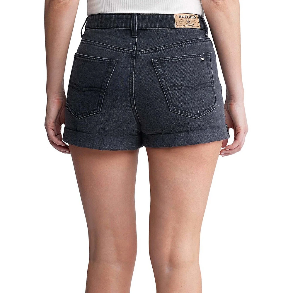 Goldie High-Rise Denim Shorts