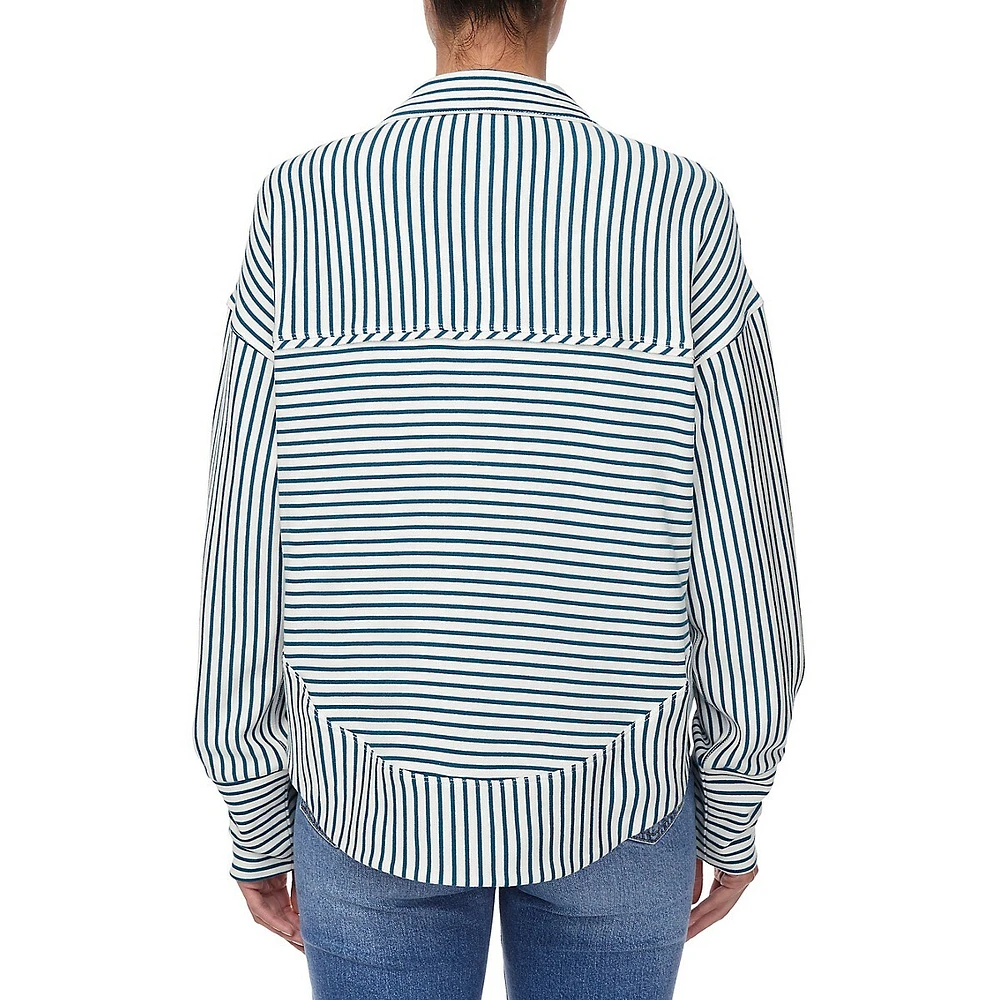 Ellowynne Striped Half-Zip Pullover