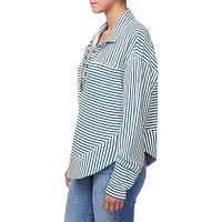 Ellowynne Striped Half-Zip Pullover