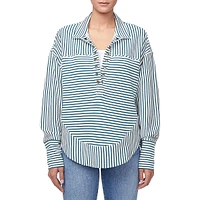 Ellowynne Striped Half-Zip Pullover