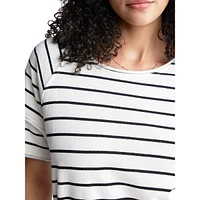 Robe t-shirt rayée Delfina