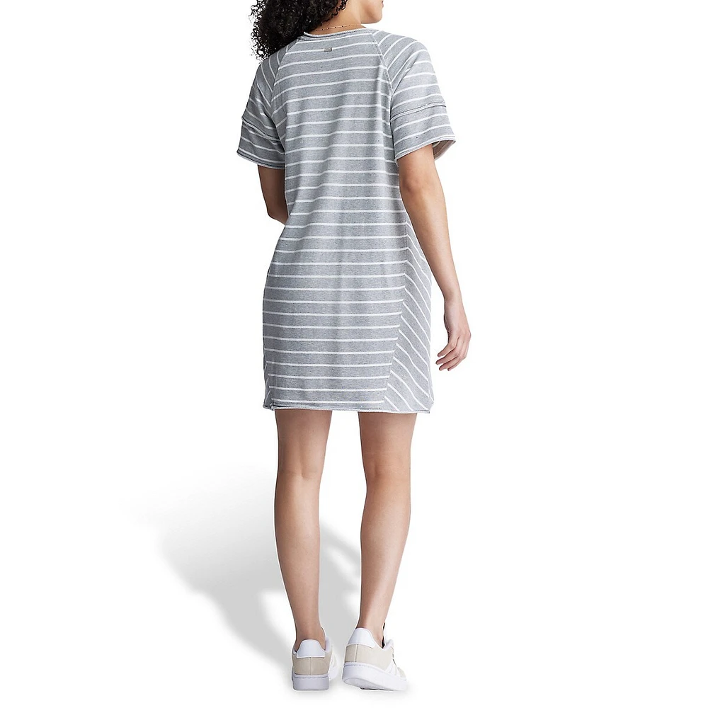 Robe t-shirt rayée Delfina