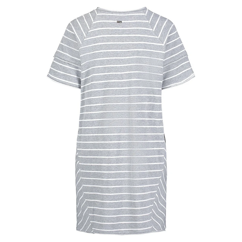 Robe t-shirt rayée Delfina