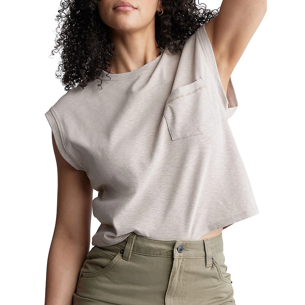 Amandine Sleeveless Boxy T-Shirt