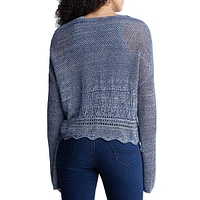 Cornelia Scalloped Hem Sweater