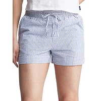 Ludovica Striped Seersucker Shorts