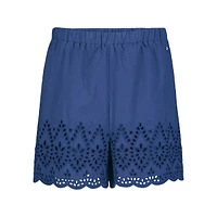 Parton Eyelet Scalloped Hem Shorts