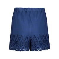 Parton Eyelet Scalloped Hem Shorts