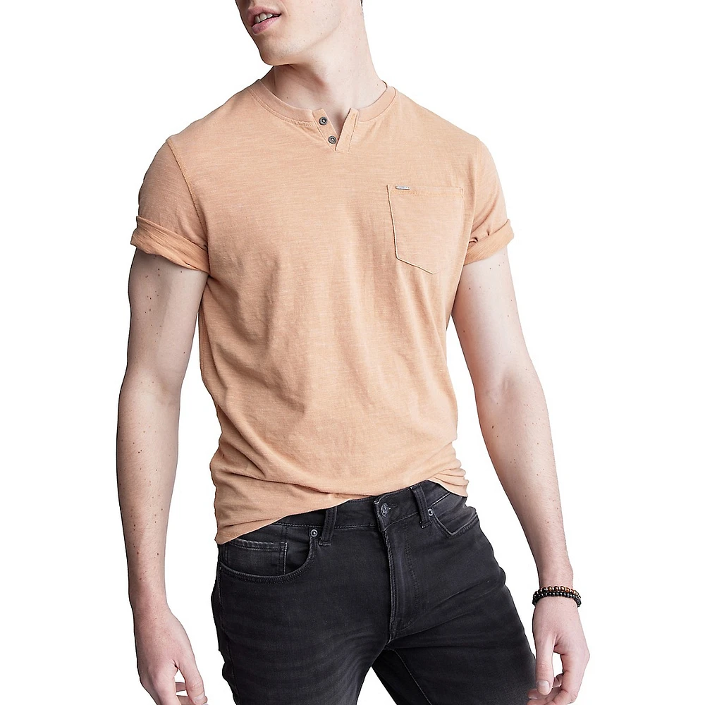 Short-Sleeve Henley