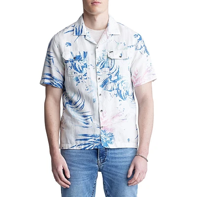 Salaman Tropical Utility Camp Shirt