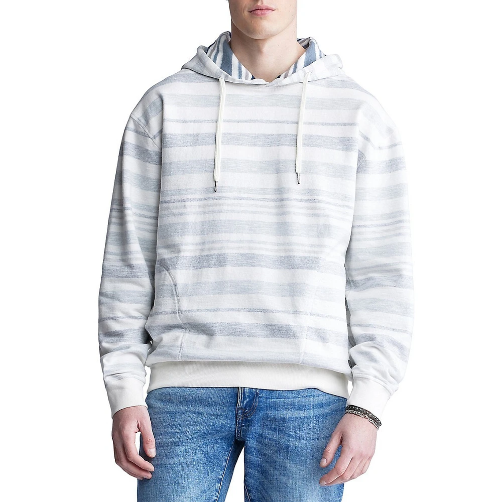 Striped Fleece Hoodie