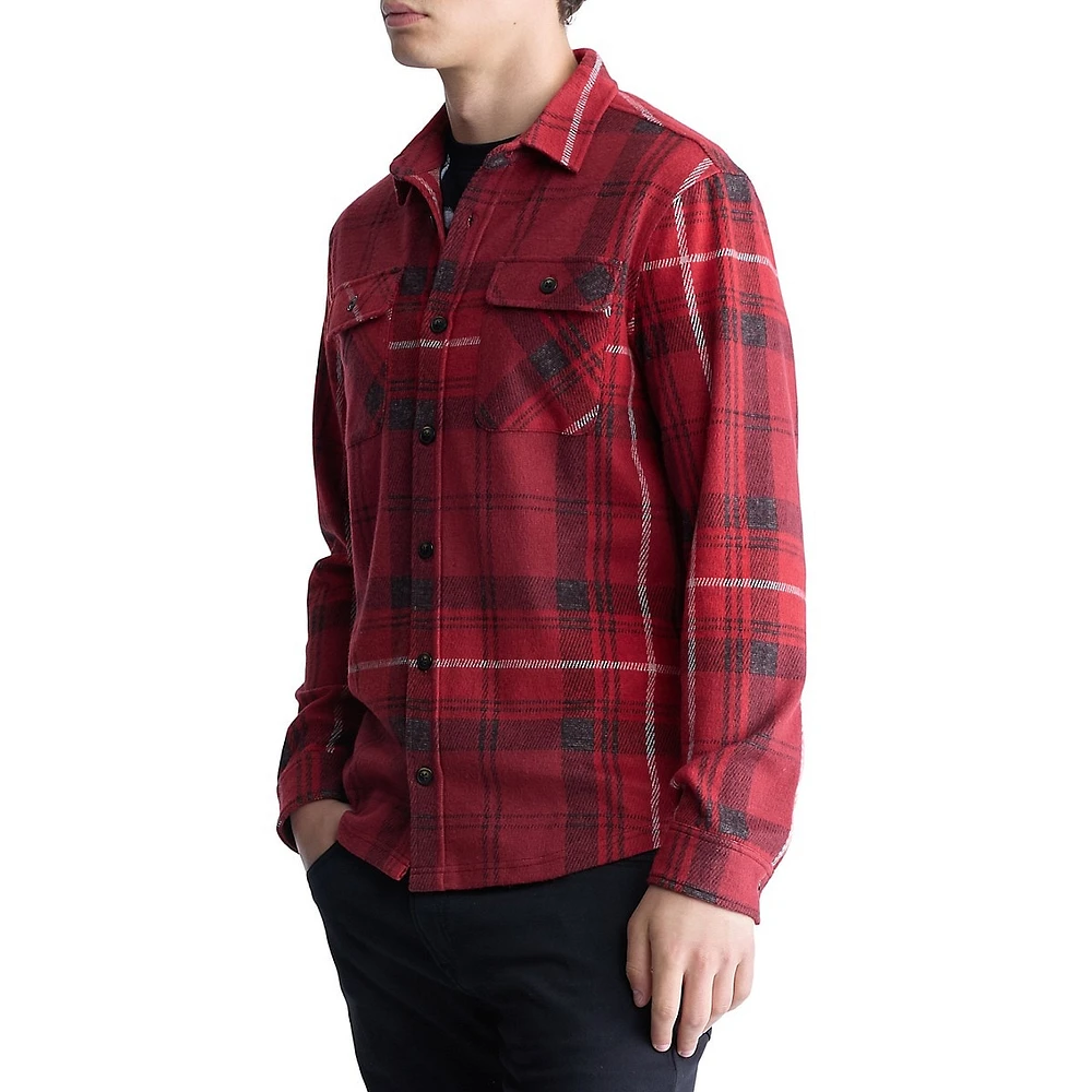 Samme Knitted Plaid Shirt