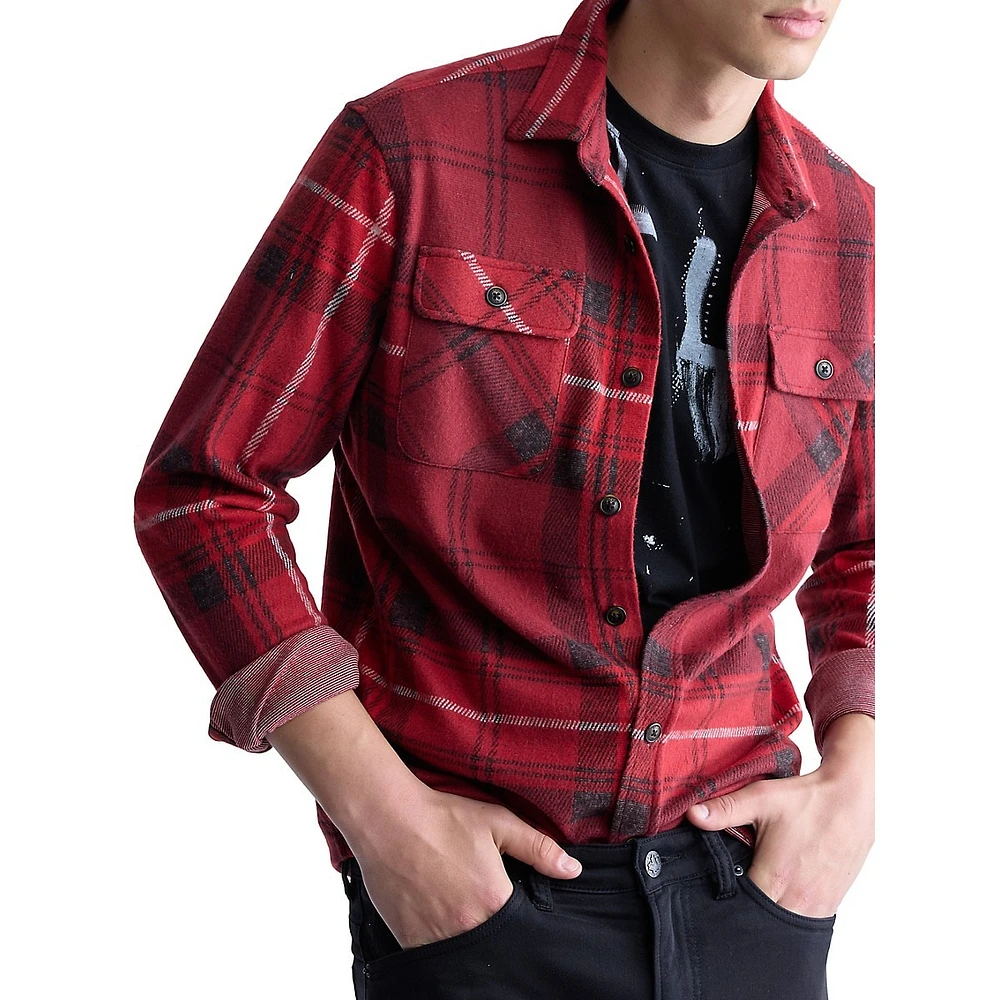 Samme Knitted Plaid Shirt