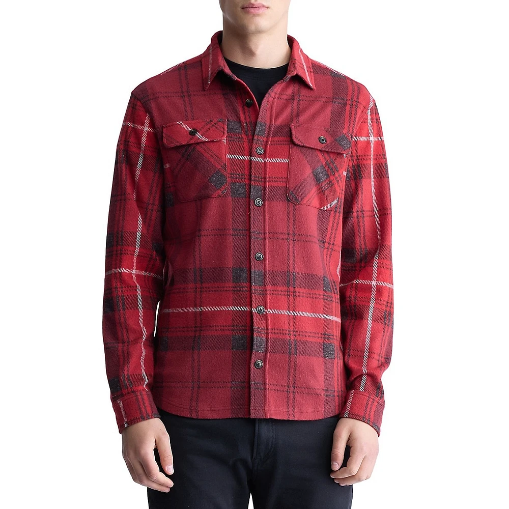 Samme Knitted Plaid Shirt