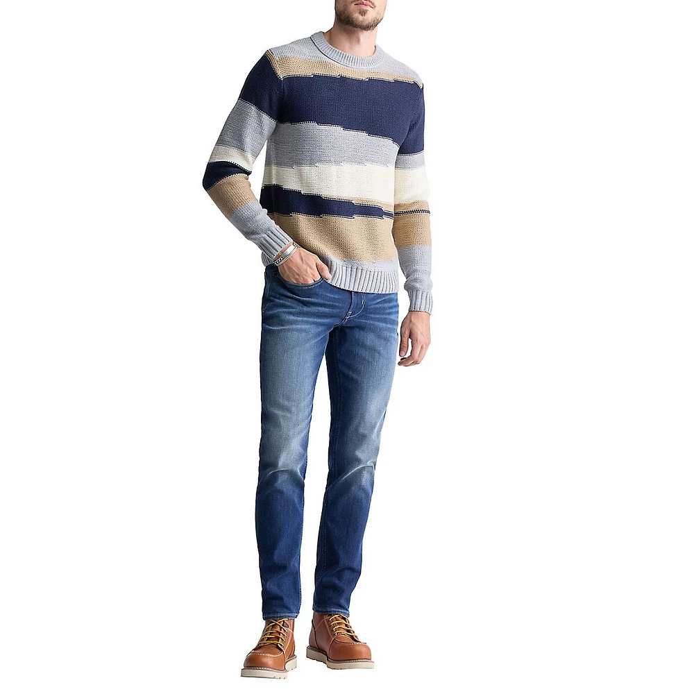 Wollen Colourblock Knit Sweater