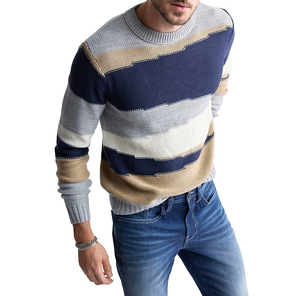 Wollen Colourblock Knit Sweater