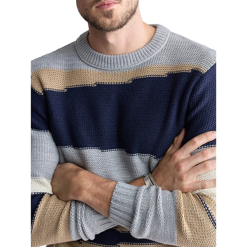 Wollen Colourblock Knit Sweater