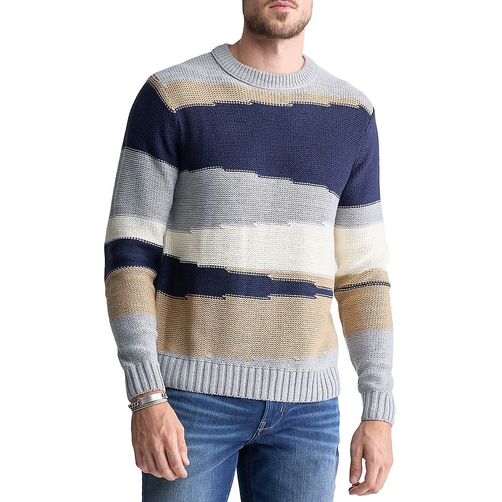 Wollen Colourblock Knit Sweater