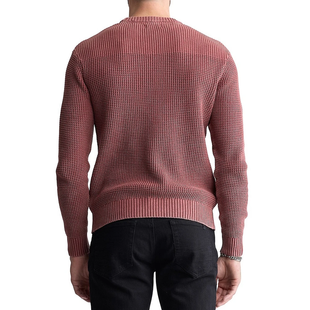 Washy Textured-Knit Sweater