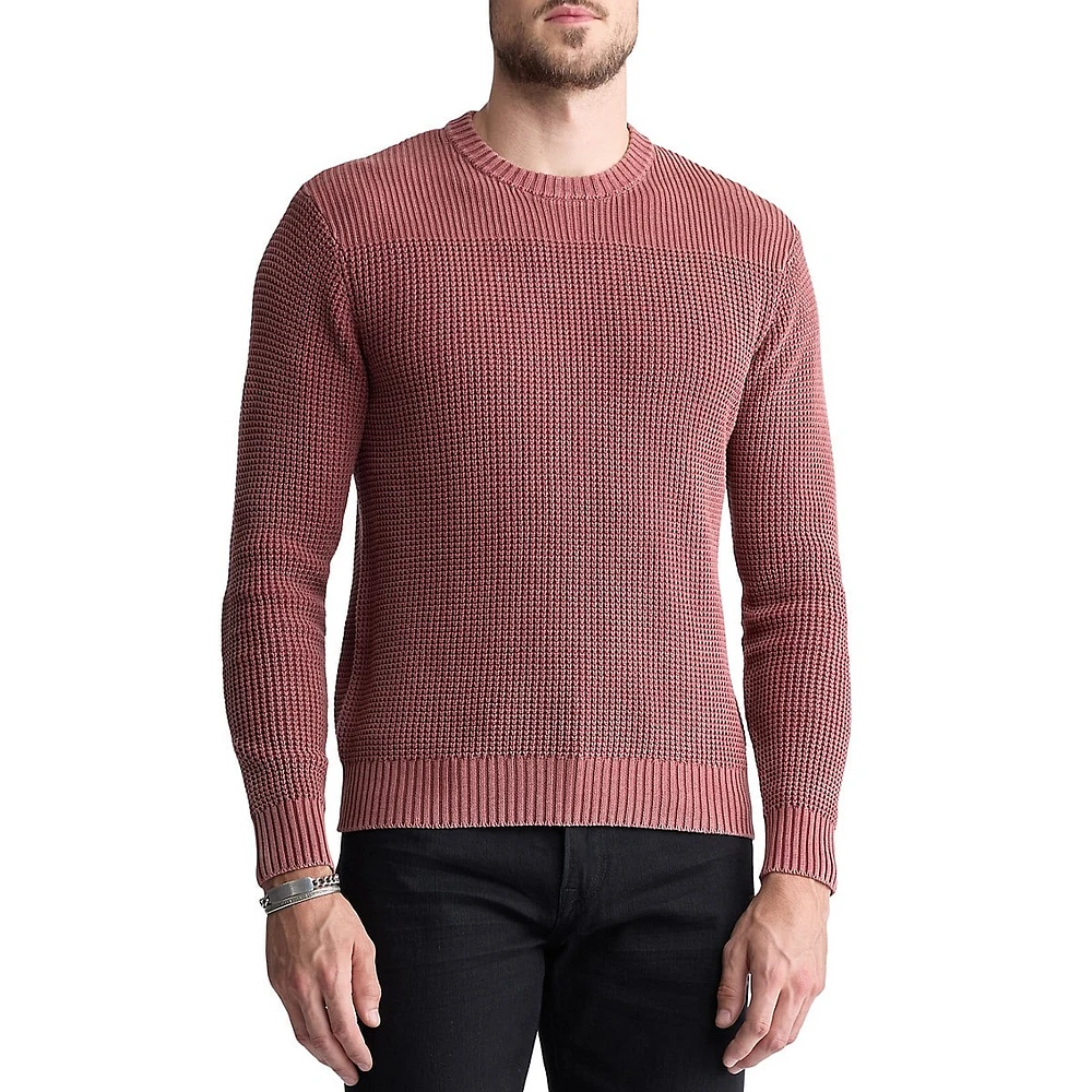 Washy Textured-Knit Sweater