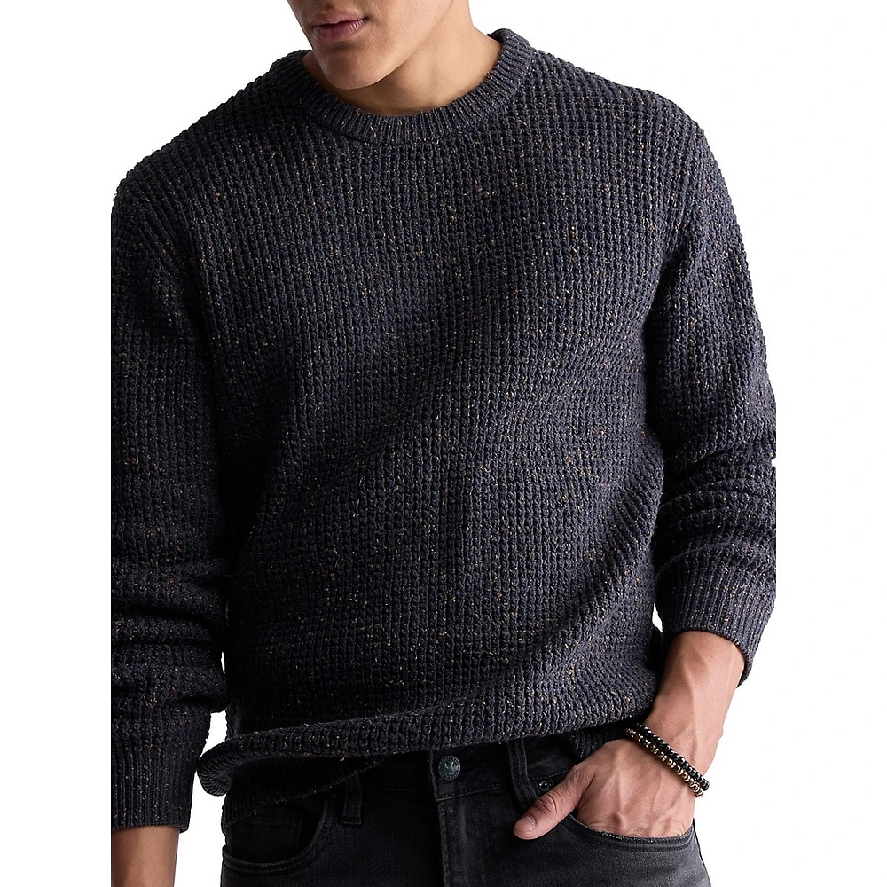 Wonder Speckled Textured-Knit Sweater