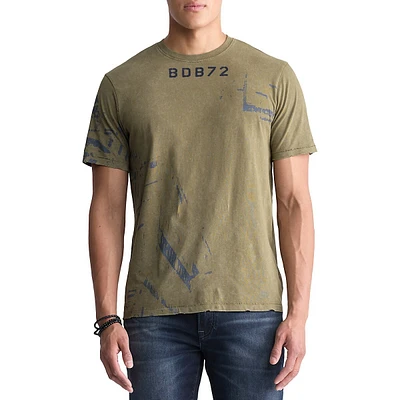 Tapia Distressed-Lettered T-Shirt