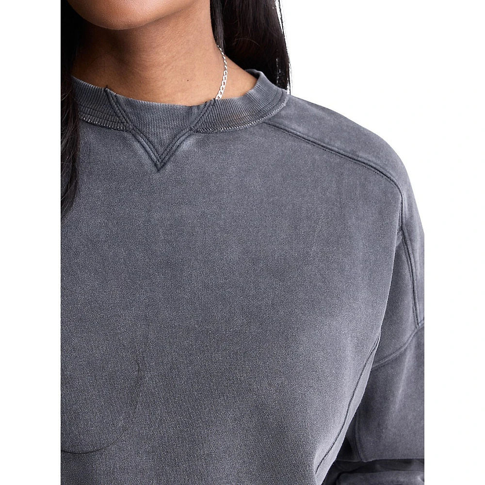 Kincade Loose-Fit Cropped Sweatshirt