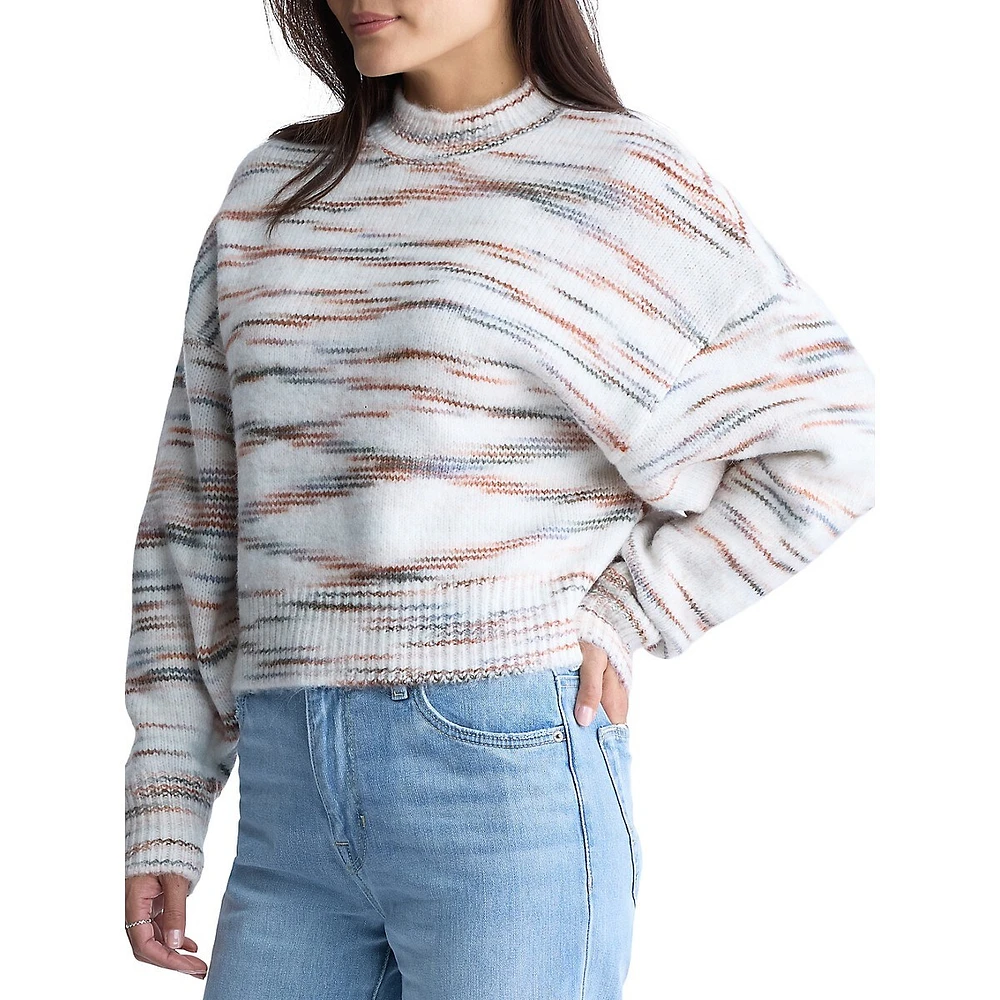 Raya Abstract Tonal Dolman Sweater