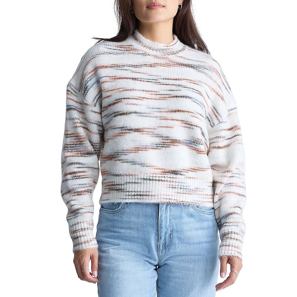 Raya Abstract Tonal Dolman Sweater