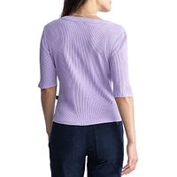 Tabbey Rib-Knit Top