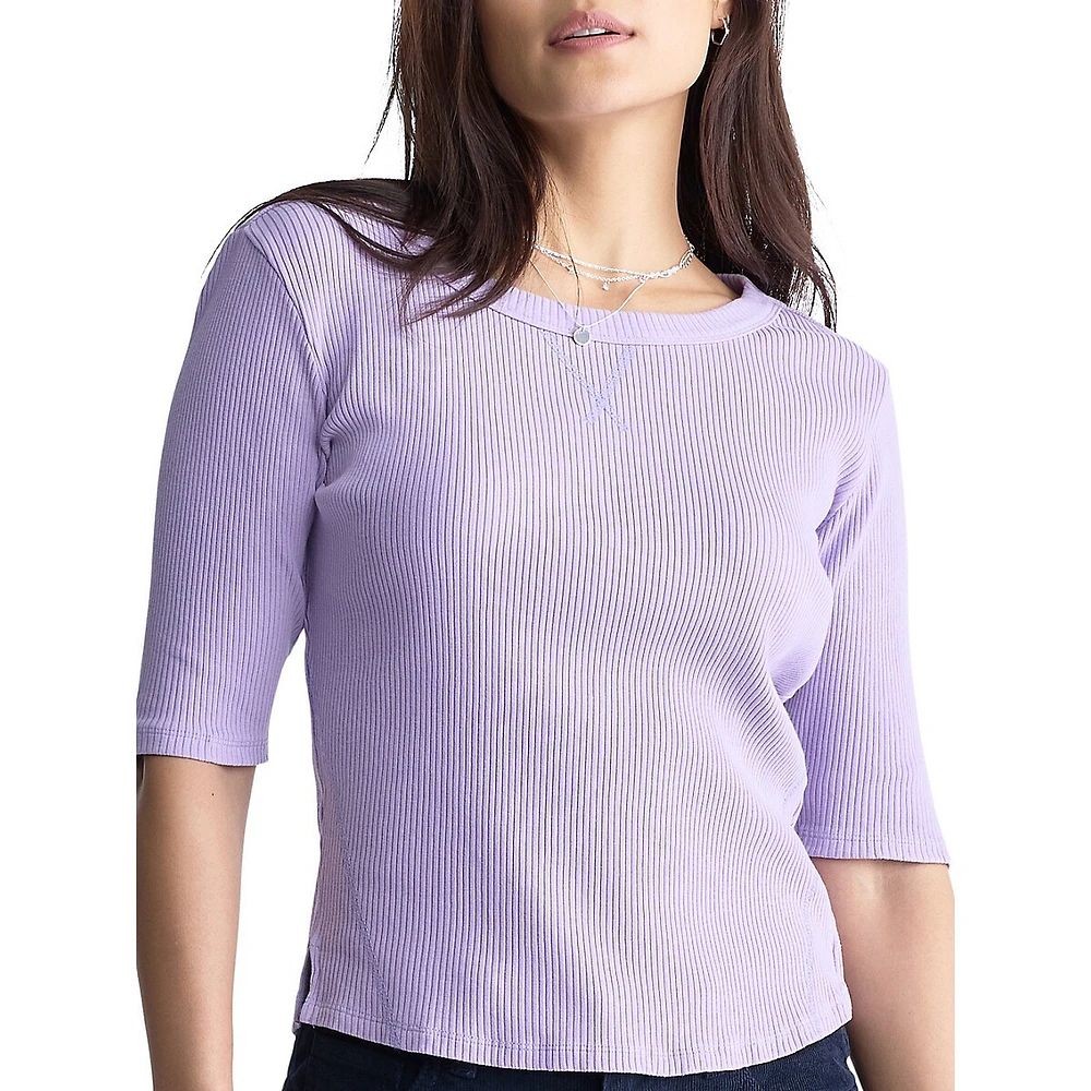 Tabbey Rib-Knit Top