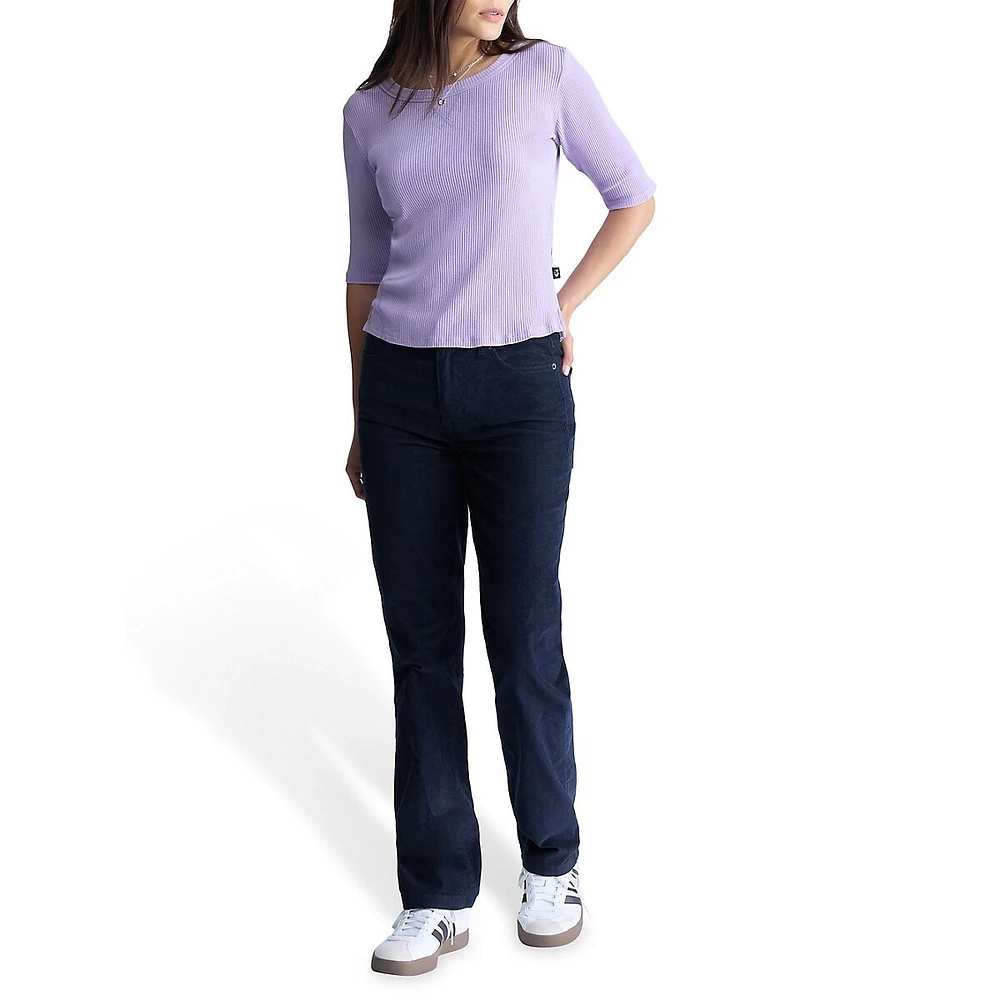Tabbey Rib-Knit Top