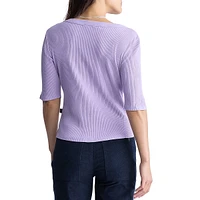 Tabbey Rib-Knit Top