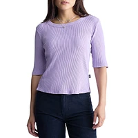 Tabbey Rib-Knit Top