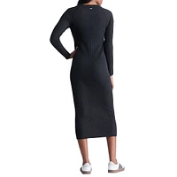 Jaida Directional-Knit Maxi Sweater Dress