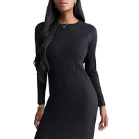 Jaida Directional-Knit Maxi Sweater Dress