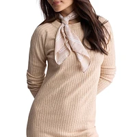 Jaida Directional-Knit Maxi Sweater Dress