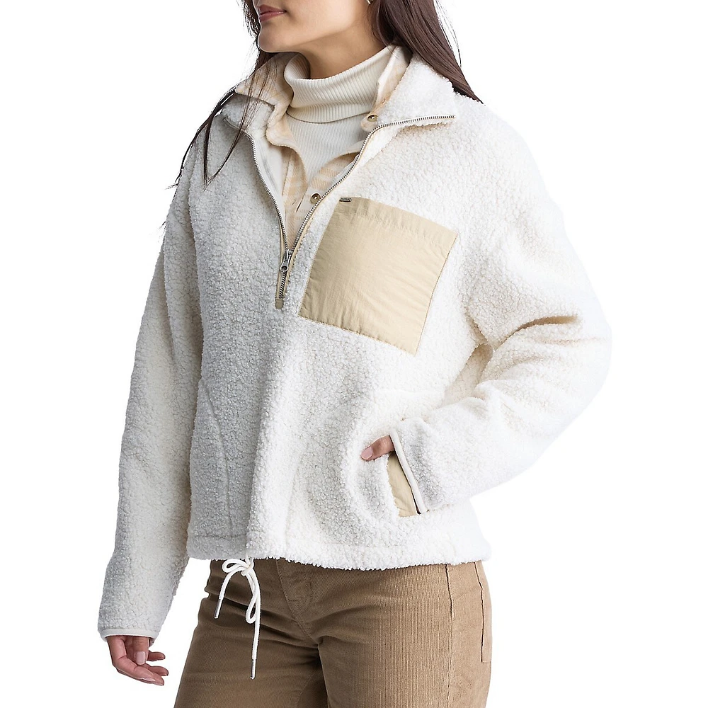 Sena Quarter-Zip Teddy Pullover