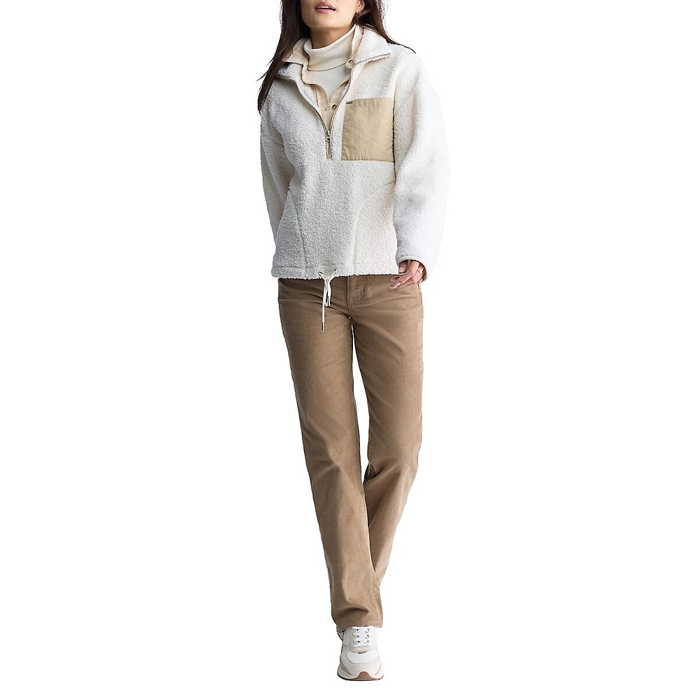 Sena Quarter-Zip Teddy Pullover